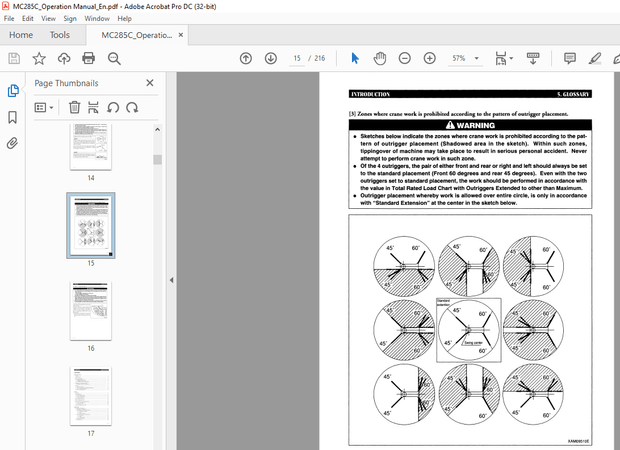 Maeda MC-285C MINI-CRAWLER CRANE OPERATION MANUAL – PDF DOWNLOAD