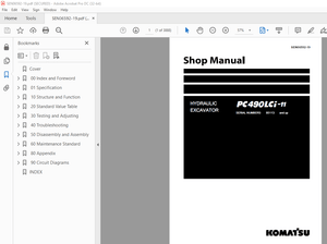 Komatsu Hydraulic Excavator PC490LCi-11 Shop Manual SEN06592-19 - PDF DOWNLOAD