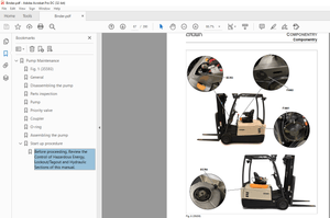 Crown Forklift SC 6200 Series Counter Balanced Service Manual – PDF DOWNLOAD