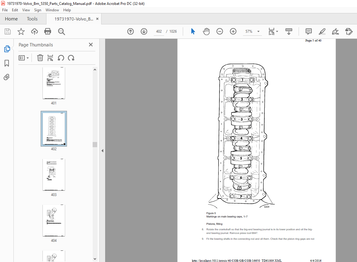 Volvo BM 5350 Parts Manual - PDF DOWNLOAD