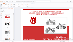 Husqvarna TE-570 TC-570 SM 570 R 2002 Parts Manual - PDF DOWNLOAD