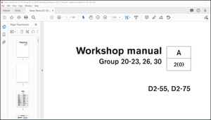 Volvo Penta D2-55 D2-75 Group 20-23,36,30 Workshop Manual 36131184 – PDF DOWNLOAD