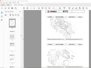 Terex Crane RT75 Catalogue Pieces Detachees 50060 – PDF DOWNLOAD