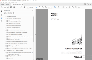 AMMANN ARX 23-2 ARX 26-2 ROULEAU TANDEM MANUEL D&#x27;UTILISATION - PDF