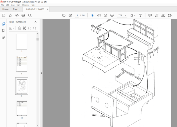 STILL STED Forklift R06-06 Electric Tractor Spare Parts List Manual – PDF DOWNLOAD