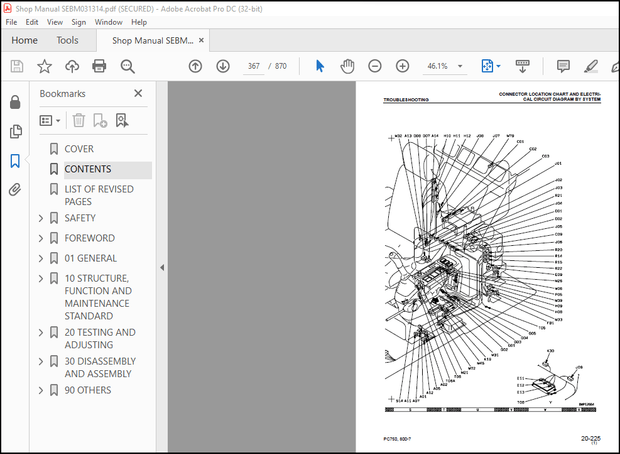Komatsu PC750-7 PC800-7 Shop Manual – PDF DOWNLOAD