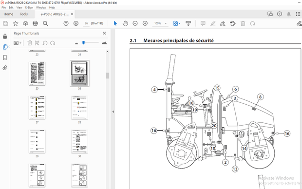 AMMANN ARX 23-2 ARX 26-2 MANUEL D&#x27;UTILISATION - PDF