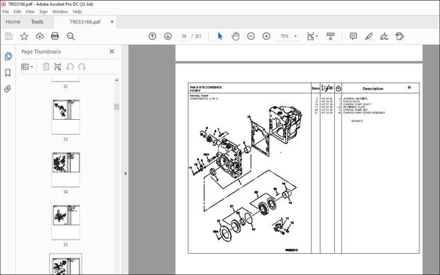 Gleaner NA Harvesting R66 R76 Combine Repair Time Schedule Manual 79033166A – PDF DOWNLOAD