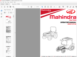 Mahindra Tractor 2838HST HST C8b OPERATOR’S MANUAL – PDF DOWNLOAD