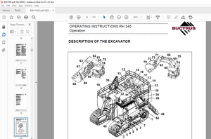 Cat Bucyrus RH340 Hydraulic Excavator OPERATING INSTRUCTIONS MANUAL – PDF DOWNLOAD
