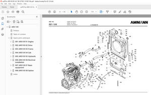 Ammann ARS 130 Single Drum Roller Parts Catalogue Manual 2373012 - PDF
