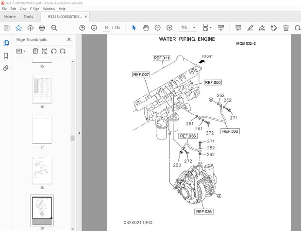 Kawasaki 95Z7 Wheel Loader Parts Manual 93315-00650 – PDF DOWNLOAD