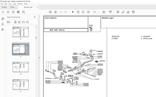 Laverda 3560 AL Agricultural Tractor Parts Manual – PDF DOWNLOAD