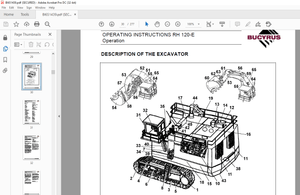 Cat Bucyrus 120E Hydraulic Excavator OPERATING INSTRUCTIONS MANUAL BI651439 – PDF DOWNLOAD