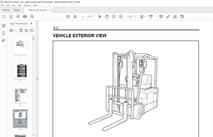 TOYOTA Forklift 7FBE10-20 Series Repair Manual CE327 &amp;CE328 - PDF DOWNLOAD
