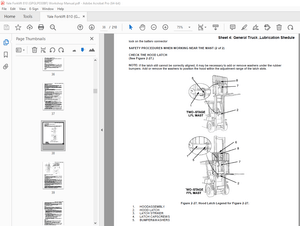 Yale Forklift 810 (GPGLP030BF) Workshop Manual – PDF DOWNLOAD