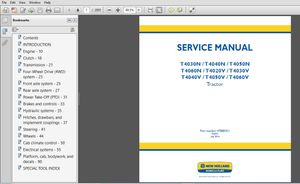 New Holland T4030N – T4060V Tractor Service Manual FILE DETAILS:  New Holland T4030N – T4060V Tracto