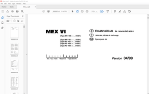 Pottinger Agricultural Tractor MEX VI Spare parts list Manual – PDF DOWNLOAD