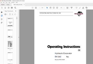 Cat Bucyrus RH 340 Hydraulic Excavator Operating Instructions Manual BI651480 – PDF DOWNLOAD