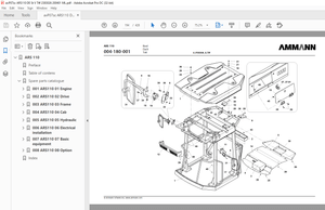 Ammann ARS 110 Single Drum Roller Parts Catalogue Manual 2383026 PDF