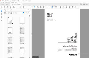 AMMANN ARX 12-2 ARX 16-2 ARX 20-2 TANDEMOVÝ VÁLEC DÍLENSKÁ PŘÍRUČKA PDF