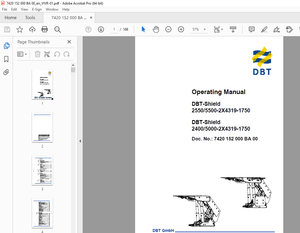 CAT DBT-Schild 2550/5500-2X4319-1750 DBT-Schild 2400/5000-2X4319-1750 Operating Manual - PDF DOWNLOA