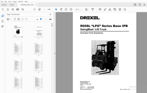 Drexel R60SL LPG Series Base IPB SwingMast Lift Truck Parts Manual 1409266 – PDF DOWNLOAD