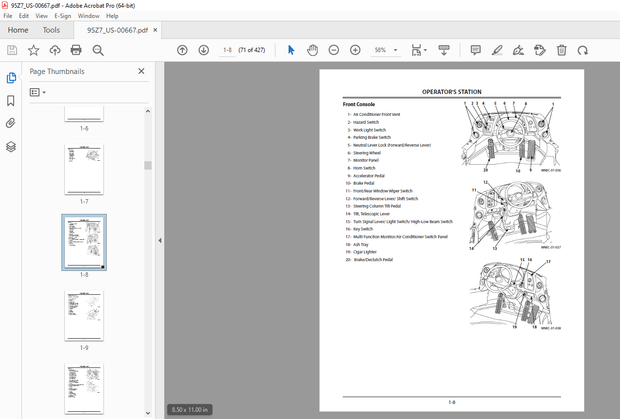 KCM 95Z7 Wheel Loader ISUZU 6WG1 Engine  OPERATION &amp; MAINTENANCE MANUAL - PDF DOWNLOAD
