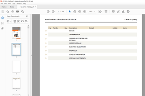 STILL STED Forklift CX-M 10 Stacker Spare Parts List Manual – PDF DOWNLOAD