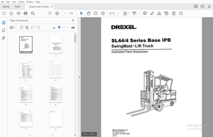 Drexel SL44/4 Series Base IPB SwingMast Lift Truck Parts Manual 1412597 – PDF DOWNLOAD