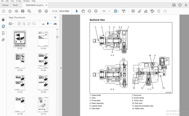 KOMATSU PC900LC-11 PC950-11E0 PC950LC-11E0 HYDRAULIC EXCAVATOR SHOP MANUAL SEN06968-02 – PDF 