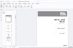 Fiatallis HD-16 HD16-B HD-21 Crawler Tractors Service Manual - PDF DOWNLOAD