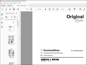 Pottinger Tractor SERVO I NOVA Spare parts list Manual – PDF DOWNLOAD