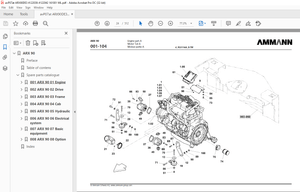Ammann ARX 90 Articulated Tandem Roller Deutz Tier 3 Parts Manual SN 4122039 – PDF DOWNLOAD
