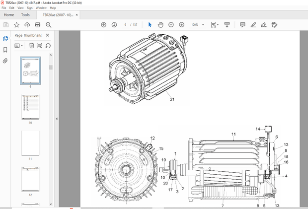 Still STED Forklift TSR 20 ac Electric Fork Truck Spare Parts List Manual 4547 – PDF DOWNLOAD