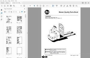 BT FORKLIFT CMX60/80 MASTER QUALITY PARTS MANUAL 308563-000 - PDF DOWNLOAD