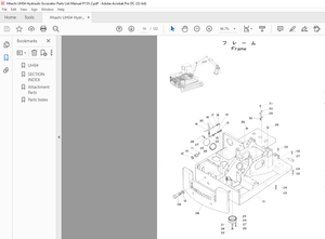 Hitachi UH04 Hydraulic Excavator Parts List Manual P155-2 – PDF DOWNLOAD