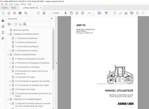 AMMANN ARP 95 DOUBLE BILLES CHÂSSIS FIXE MANUEL UTILISATEUR (3003171) - PDF