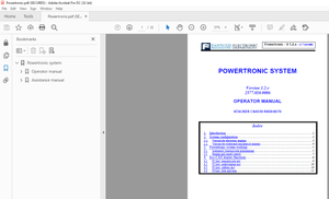 Fantuzzi Reggiane STACKER CS45/50 RS50/60/70 POWERTRONIC SYSTEM OPERATOR MANUAL - PDF DOWNLOAD