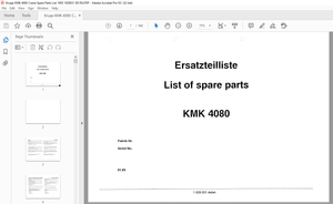 KRUPP KMK 4080 Truck Crane Parts Manual 1928031 EN_DE – PDF DOWNLOAD