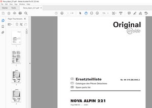 Pottinger Tractor Mower NOVA ALPIN 221 Spare parts list Manual – PDF DOWNLOAD