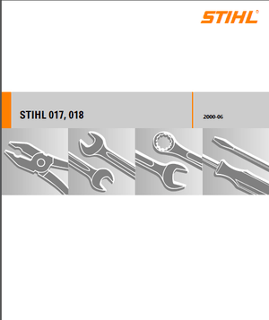 Stihl 017 018 Chain Saws Parts Workshop Service Repair Manual – Download