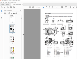 Hyundai Forklift 250D-9 IC Trucks Operator’s Manual 2023 - PDF