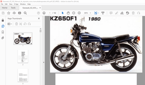 Kawasaki KZ650F1 1980 Owners Workshop Manual - PDF DOWNLOAD 