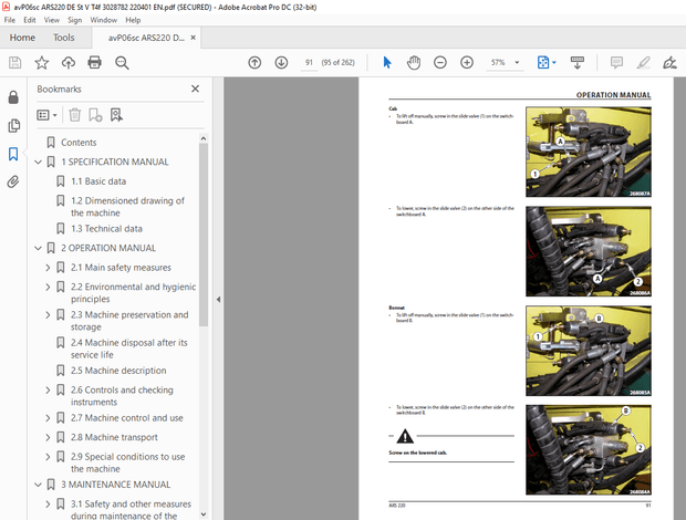Ammann ASC 220 Single Drum Roller Operating Manual 3028782 - PDF