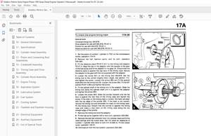 Kobelco Phaser 1000 Series Diesel Engine Perkins Power Service Operator’s Manual – PDF DOWNLOAD
