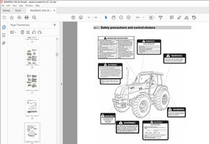 Valtra SA Tractor BM BM85 BM100 BM110 BM125i Operator’s Manual 85134300 – PDF DOWNLOAD