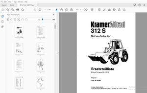 Kramer Allrad 312 S Schaufellader Ersatzteilliste_103710 – PDF DOWNLOAD