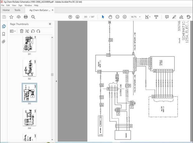 1993-2006 Ag Chem RoGator Schematics Manual AG330809 – PDF DOWNLOAD