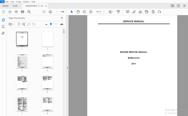 MAXXFORCE 11,13 EGES-415-2 ENGINE SERVICE MANUAL 2011 – PDF DOWNLOAD